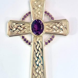 Recessed Celtic Braid with Halo