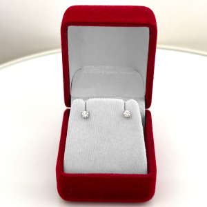14KW Diamond Stud Earrings #1