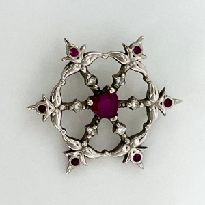 14KW Heartflake Pendant #3