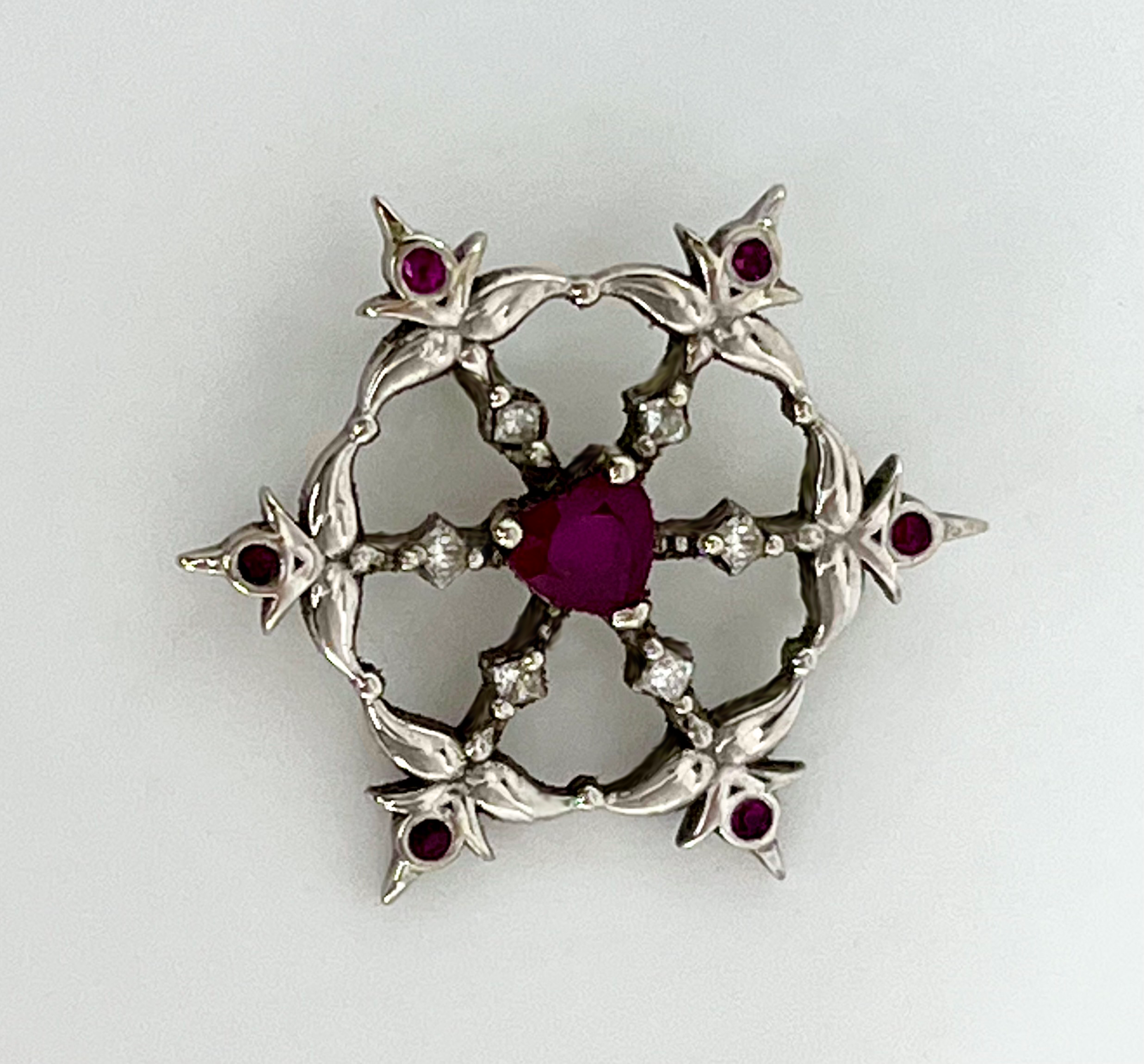 14KW Heartflake Pendant #3