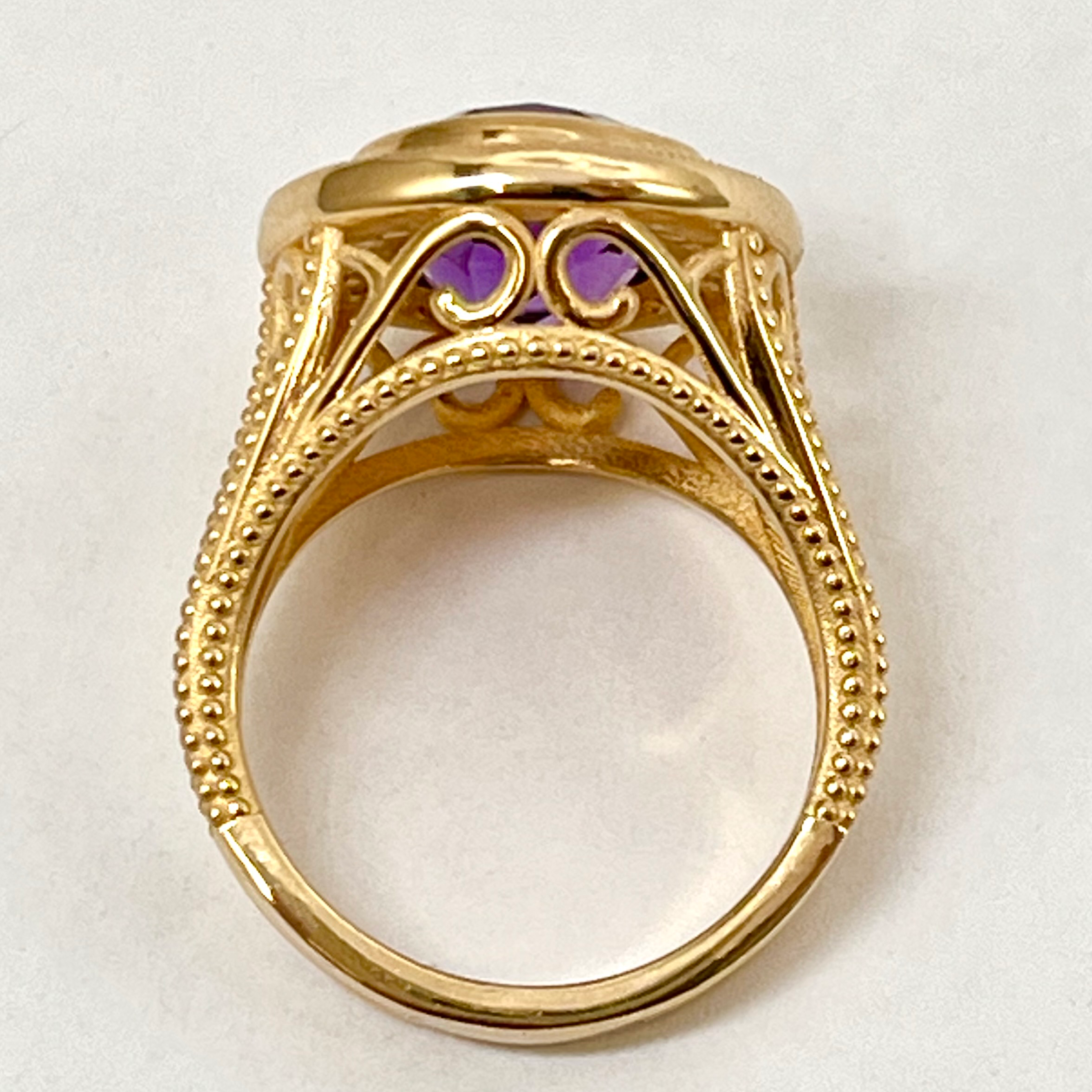 14KY Oval Ladies Bishop Ring - Image 3