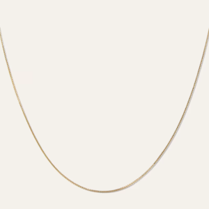14KY 1mm Box Chain - 16.25" Length